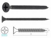 Саморез 3.5х16 мм для монтажа ГКЛ к металлу, фосфат (100 шт в зип-локе) STARFIX