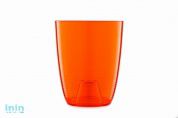 Кашпо для орхидей Mia 2,1 л, апельсин, BEROSSI (Изделие из пластмассы. Литраж 2,1л.   Размер  150 х 105,7 х 160 мм)