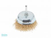 Щетка д/дрели "чашка" гофр. 75мм ВОЛАТ (для дрели торцевая крацовка)