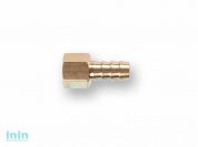 Соединение внутр. резьба 1/4" х елочка 10 мм (латунь) ECO
