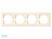 Рамка 4-местная слоновая кость, Стиль, Bylectrica (Рамка четырехместная слоновая кость, Стиль)