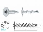 Саморез 4.2х16 мм с прессшайбой, цинк, со сверлом (14000 шт в коробе) STARFIX
