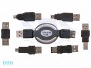 Набор USB  6 переходников + удлинитель  (тип3)  REXANT
