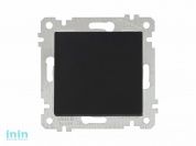 Выключатель 1-клав. двухполюсный (скрытый, без рамки, пруж. зажим) черный, RITA, MUTLUSAN (10 A, 250 V, IP 20)