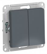 Выключатель 2-клавишный Schneider Electric Atlas Design ATN000751