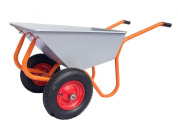 Тачка строительно-садовая ТССР-2П (120л, 240 кг, 2 пневмоколеса 400х90мм, вес 18,5 кг) (пр-во РБ)