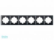 Рамка 6-местная графит, Стиль, Bylectrica (шестиместная Гарантийный срок:24 месяца)