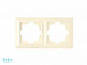 Рамка 2-местная бежевая, Стиль, BYLECTRICA (двухместная Гарантийный срок:24 месяца)