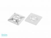 Площадка для хомута-стяжки 19х19 мм белая (100 шт в пласт. конт.) STARFIX