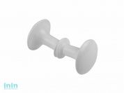 Ручка-кнопка пластмас. белая STARFIX