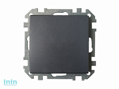 Выключатель 1 клав. (cкрытый, 10А) графит, Стиль, Bylectrica (Выключатель одноклавишный скрытой установки Гарантийный срок:24 месяца)