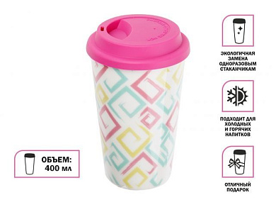 Кружка керамическая, 400 мл, Геометрия, PERFECTO LINEA (30-540230)