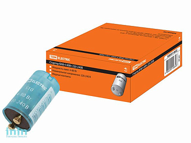 Стартер S10 4-80Вт 220-240В мед. контакты TDM