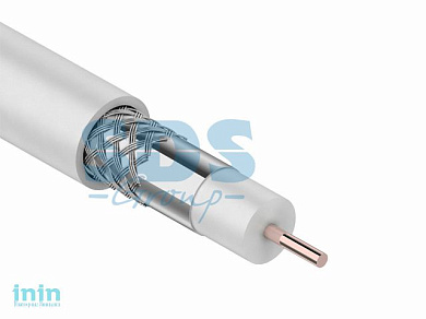 Кабель RG-6U (75 Ом), CCS/Al/Al 32 % (бухта 100 м) белый PROconnect LIGHT (Телевизионный кабель для подключения систем телевидения)