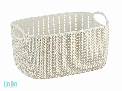 Корзинка ВЯЗАНИЕ 4 л (белый) (IDEA)