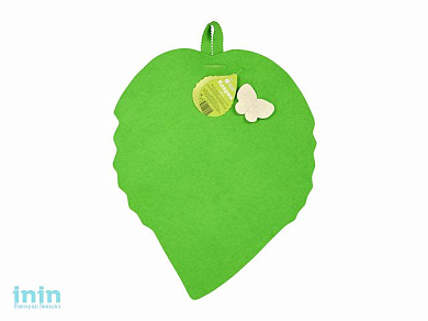 Коврик для бани "Лист", "Банные штучки" из войлока (БАННЫЕ ШТУЧКИ)