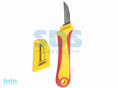 Нож монтажника нержавеющая сталь прямое лезвие Rexant