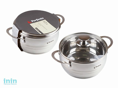 Кастрюля из нерж.стали, 3 л, ф 20 x 9.5, серия ARCELIA (Арселия), PERFECTO LINEA