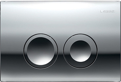 Смывная клавиша Delta 25, пластик, для двойного смыва , хром глянцевый