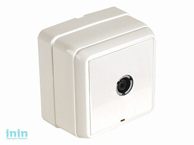 Розетка ТВ (открытая) кремовая, BRON, MUTLUSAN