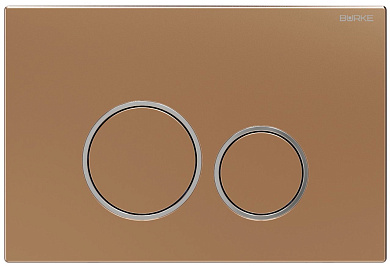 BURKE клавиша смыва тип 05 розовое золото/хром глянец