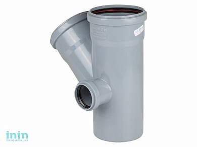 Крестовина двухплоскостная для внутренней канализации 110/110х45/50 левая РосТурПласт (Крестовина 2-х плоскостная110х110х45х50)