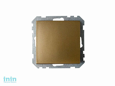 Выключатель 1 клав. (cкрытый, 10А) бронза, Стиль, Bylectrica (Выключатель одноклавишный скрытой установки бронза Гарантийный срок:24 месяца)