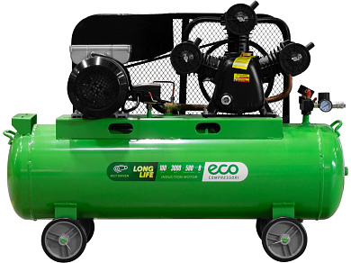 Компрессор ECO AE-1003-B70 ременной (580 л/мин, 8 атм, ременной, масляный, ресив. 100 л, 230 В, 3.00 кВт)