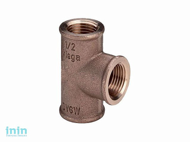 Тройник вн. 1/2", бронза, Viega