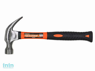 Молоток-гвоздодер 560г с фибергласс.рукояткой STARTUL "Master"(ST2002-02)