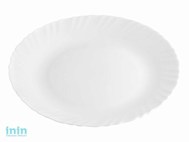 Тарелка обеденная стеклокерамическая, 250 мм, круглая, серия Classique (Классик), DIVA LA OPALA (Collection Classique)