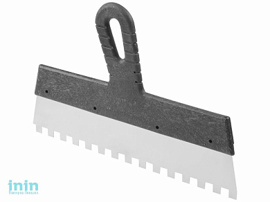 Шпатель фасад. зубчат. нерж.  300мм зуб 10х10 STARTUL MASTER (ST1004-3001) (для клея)