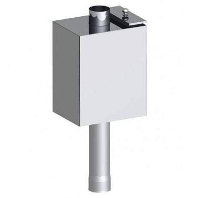 Бак 55л на трубе прямоугольный Везувий