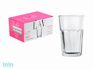 Набор стаканов, 6 шт., 300 мл, серия Aras, LAV