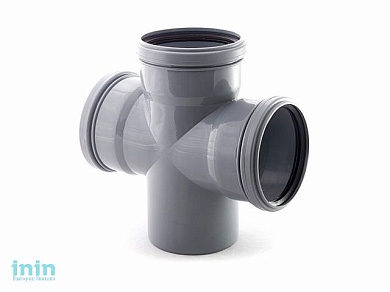 Крестовина для внутренней канализации  110/110/110х87 РосТурПласт (Крестовина 110х110х110х90)