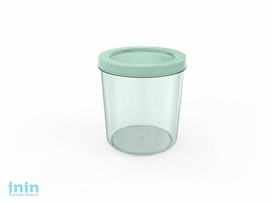 Контейнер Cake, 1 л, мята полупрозрачный, BEROSSI (Изделие из пластмассы. Литраж 1 л)
