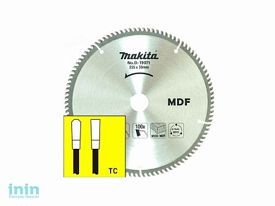 Диск пильный 255х30 мм 100 зуб. по дереву MDF MAKITA (твердоспл. зуб)