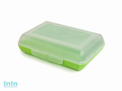 Ланч-бокс 0,7 л, салатный, BEROSSI (Изделие из пластмассы. Литраж 0.7 литра.   Размер 190 х 134 х 54 мм)