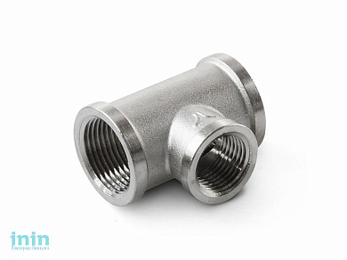 Тройник ред. 3/4"X1/2X3/4", никелир. PRO AQUA