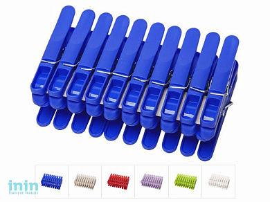 Прищепки для белья Tingle-tingle (Тингл-тингл) 20 шт., DRINA (цвета в ассортименте)