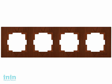 Рамка 4-ая горизонтальная орех, RITA, MUTLUSAN