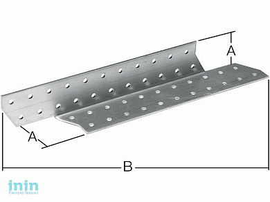 Держатель балки левый 40x190 мм DB L белый цинк STARFIX
