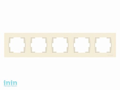 Рамка 5-ая горизонтальная кремовая, RITA, MUTLUSAN