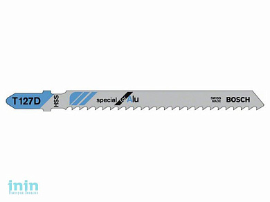 Пилка лобз. по алюминию T127D (1 шт.) BOSCH (пропил прямой, тонкий, быстрый рез)
