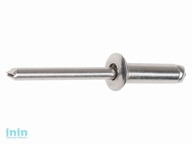 Заклепка вытяжная 4.0х10 мм нерж.сталь(А2), DIN 7337 (500 шт в карт. уп.) (STARFIX)