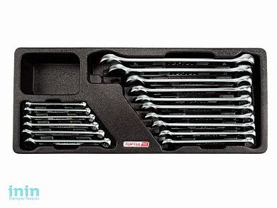 Набор-сет ключей комбинир. 6-24мм 16шт. 434х176мм TOPTUL (GAAT1604)