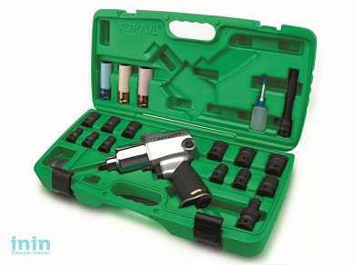 Пневмогайковерт 1/2" 949Nm с набором головок 27пр. в чем. TOPTUL (GDAI2703)