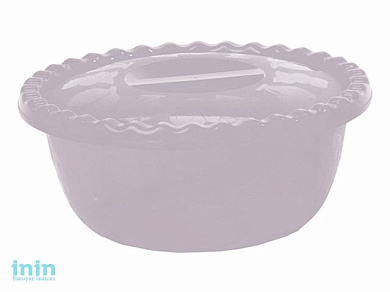 Миска круглая 5л. с крышкой (чайная роза) (чайная роза) (IDEA)