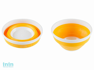 Миска складная Compact 1,4 л, солнечный, BEROSSI (Изделие из пластмассы. Литраж 1.4 литра)