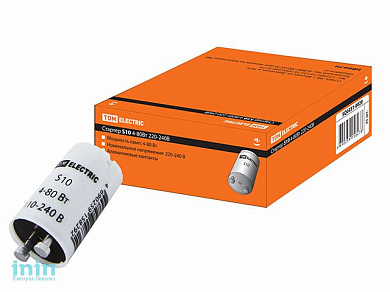 Стартер S10 4-80Вт 220-240В алюм. контакты TDM